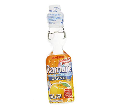 Ramune Japanese Marble Soda Choose your flavor (Orange)
