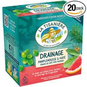 La Tisaniere Infusion Drainage et Elimination au Pamplemousse 20 Sachets 30g (La Tisaniere Drainage and Elimination Infusion with Grapefruit 20 Sachets 30g)