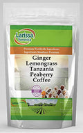 Ginger Lemongrass Tanzania Peaberry Coffee (Gourmet Naturally Flavored Whole Coffee Beans) (16 oz ZIN: 560674)