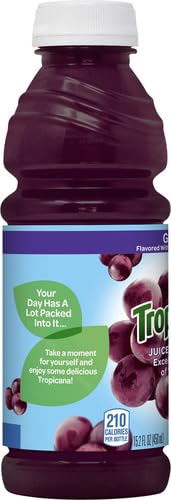Tropicana Juice Drink Grape 182.4 Fl Oz (Pack of 12)