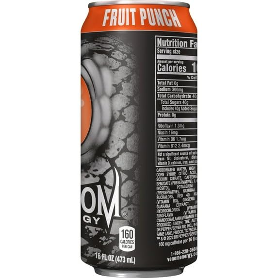 Venom Energy - Fruit Punch - 24PK