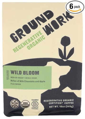 Groundwork Coffee Whole Bean Bold Medium 10 oz (Pack of 6)