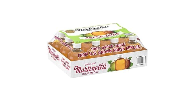2 (Pack of 12) Martinellis Apple Juice 10 Fl Oz(Total 24 Pack 240 oz)