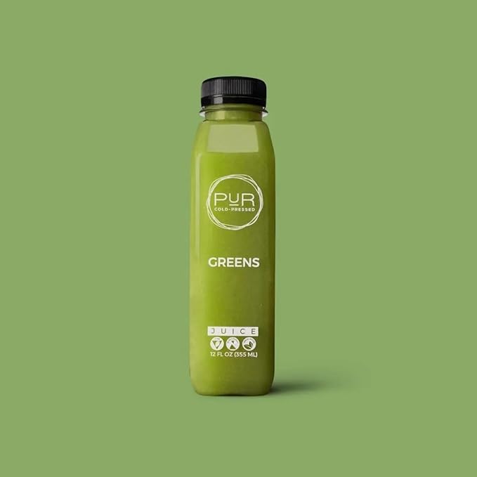 PUR Cold-Pressed Juice – Mini Harmony 5 Day Cleanse – Greens Blue Chia and Pineapple Mint Juices plus Vanilla Almond Nut Mylk with Plant-Based Protein – Non-GMO Pressed at Source – 20 Bottles