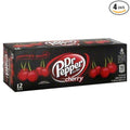 Dr Pepper Soda 12 X 12 Fl Oz (Pack of 4) (Cherry)