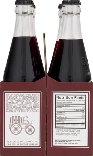 Boylan Bottling Co Black Cherry Soda 12 Fl Oz Bottles 4 Pack