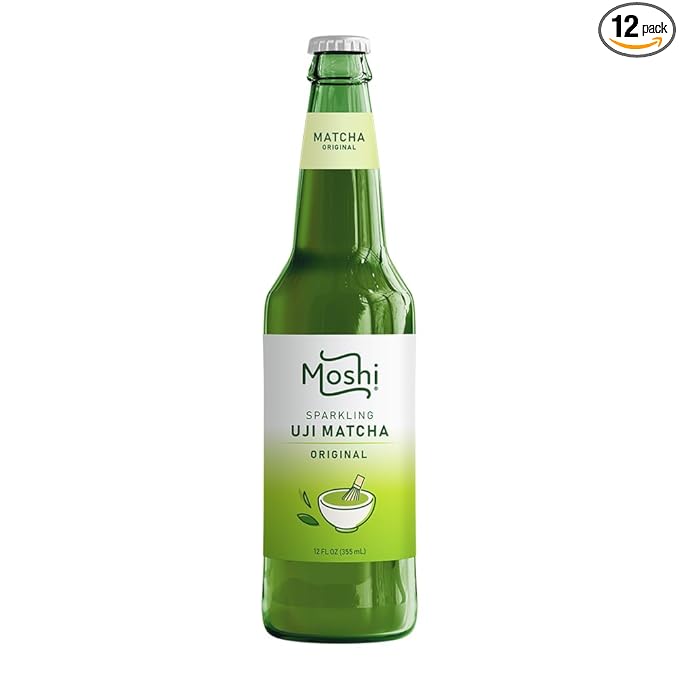Moshi Sparkling Drinks - Original Matcha (12 Bottles)