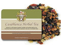 Casablanca Caffeine Free Herbal Tea -16oz | Loose Leaf Pouches | Fruity Flavor with Hibiscus Strawberry Currant Apple | Iced or Hot Tea Blend &amp No Caffeine | Vitamin C Infusion