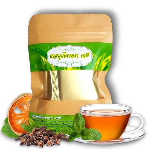 Thai Tea – Herbal Drink with Rich Natural Flavor | 25 Teabags (5 Pack) | Traditional Thai Herbal Infusion | Caffeine-Free