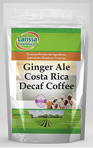 Ginger Ale Costa Rica Decaf Coffee (Gourmet Naturally Flavored Whole Coffee Beans) (8 oz ZIN: 551933)