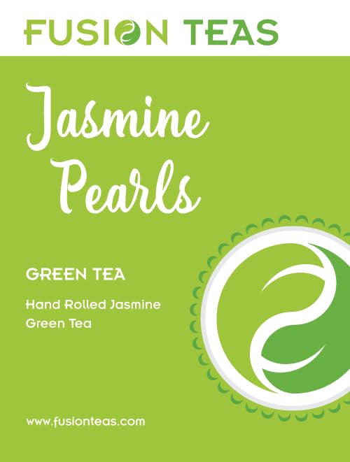 Jasmine Dragon Pearls Green Tea - Gourmet Floral Scented Chinese Loose Leaf Tea - 4 Oz. Pouch