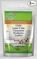 Chili Lime Cola Tanzania Peaberry Coffee (Gourmet Naturally Flavored Whole Coffee Beans) (8 oz ZIN: 568993) - 3 Pack