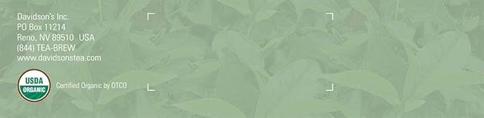 Davidson's Organics Yerba Mate 100-count Unwrapped Tea Bags