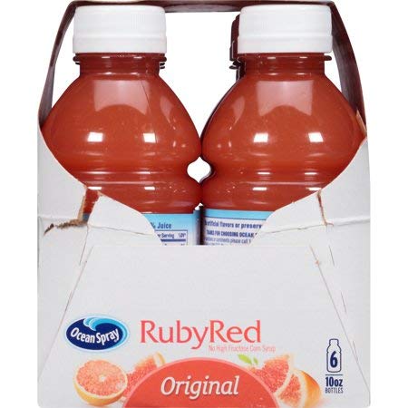 Ocean Spray Fruit Juice Ruby Red Grapefruit 10 Fl Oz 6 Count (6 Pack)