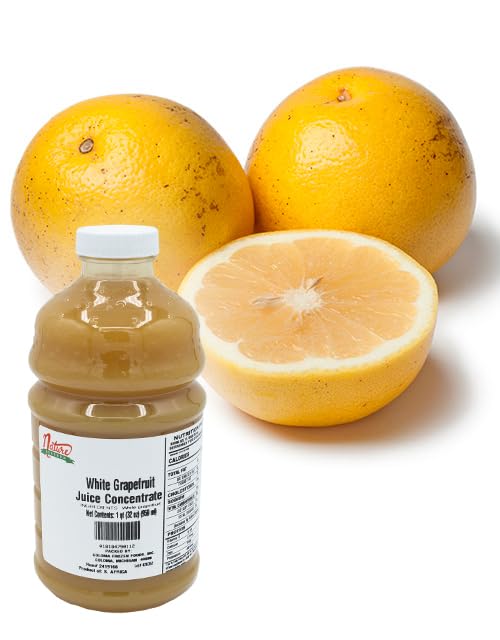 Nature Blessed 100% White Grapefruit Juice Concentrate - 2 Quarts (2/32 fl oz bottles) Applications: Excellent for Home Wine Making Home Brewing Distilling Ale Smoothies Making Jelly