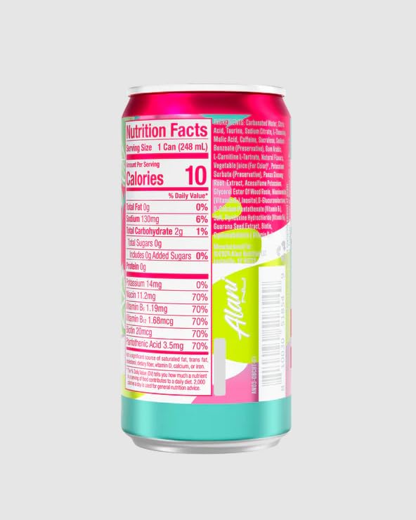 Alani Cherry Twist Mini Energy Drinks Sugar free Low Calorie Energy Drinks 8.4 Fl Oz Cans (Pack of 24)