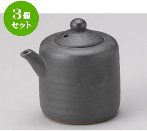 Set of 3 Seasoning Black Bizen Juice (Small) [7 x 7.5 cm 170cc] Made Overseas Restaurants Inns Restaurants Commercial Use