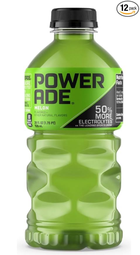 DD's Powerades Melon 28 oz 12 pk bundle