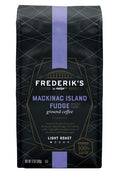 Frederik's Mackinac Island Fudge Ground Coffee 12 oz Resealable Bag 100% Arabica Beans Light Roast