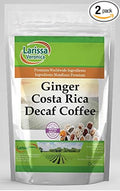 Ginger Costa Rica Decaf Coffee (Gourmet Naturally Flavored Whole Coffee Beans) (4 oz ZIN: 551984) - 2 Pack