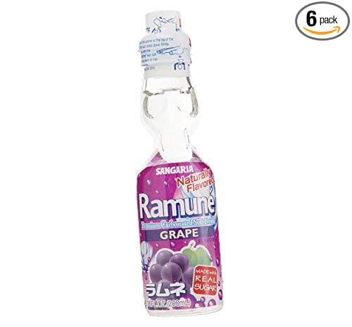 Ramune Japanese Marble Soda Choose your flavor (Grape)