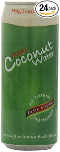 Taste Nirvana Real Coconut Water 16.2-Ounce Pack of 24