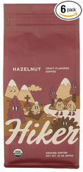 Hiker Coffee Ground Hazelnut Coffee 12 oz (Pack of 6)