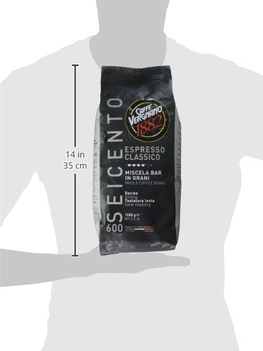 Caffe Vergnano Espresso Classico 600 Whole Beans 2.2 Pound