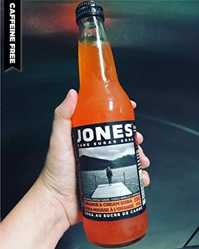 Jones Soda 12 ounce Glass Bottles (Orange &amp Cream Soda 12 Bottles)