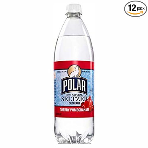 Polar Cherry Pomegranate Seltzer 1 L Plastic Bottles - Pack of 12
