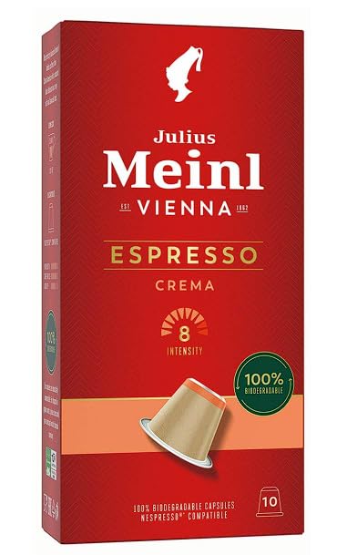 Julius Meinl: Espresso Crema 100% biodegradable 100 Capsules