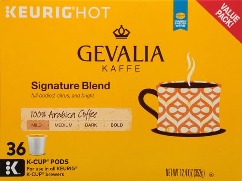 Gevalia Signature Blend Mild Roast K-Cup Coffee Pods (36 Pods)
