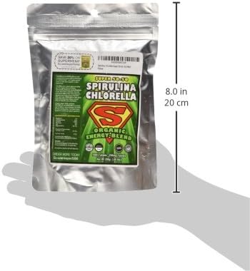 Sunlit Super 50/50 Organic Chlorella Spirulina Tablets - Super Greens Supplement for Immune Support Gut Health Mood &amp Energy - Rich in Chlorophyll Amino Acids &amp Vegan Protein 1000 Superfoo