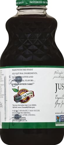 R.W. Knudsen Organic Just Concord Grape Juice 32 Ounces (Packaging May Vary) (Pack of 5)