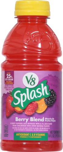 V8 Splash Fruit Juice 16 Oz 12 Count