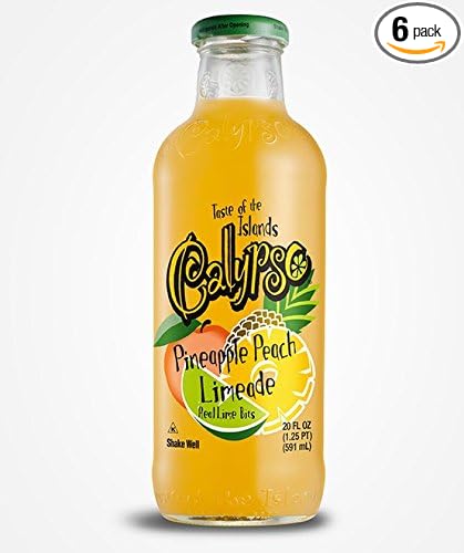 Calypso Lemonades 6-20 oz Bottles (Pineapple Peach Limeade)