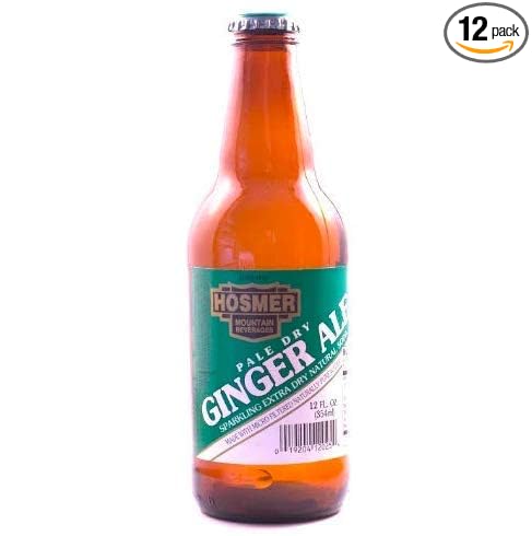 Hosmer Pale Dry Ginger Ale - 12 oz (12 Glass Bottles)