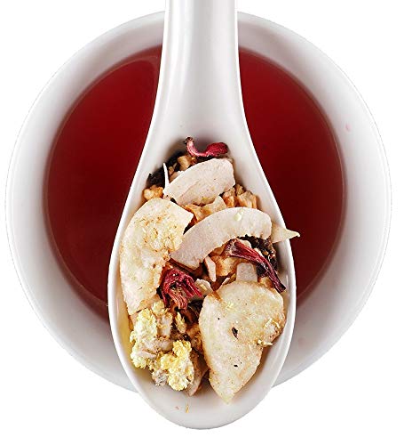 Banana Split Caffeine Free Herbal Tea With Mango &amp Coconut Loose Leaf 16-Ounce Bulk Bag