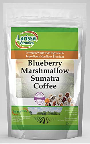 Blueberry Marshmallow Sumatra Coffee (Gourmet Naturally Flavored Whole Coffee Beans) (16 oz ZIN: 562430)