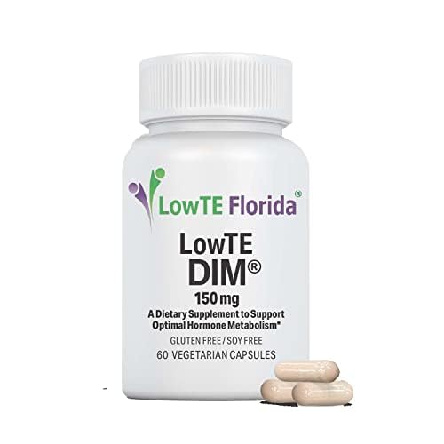 LowTE Florida DIM (150 mg) – Estrogen Balance &amp Hormone Support Supplement for Women Ages 60+ | Detox Cleanse | Anti-Inflammatory | Non-GMO | Gluten-Free | Soy-Free