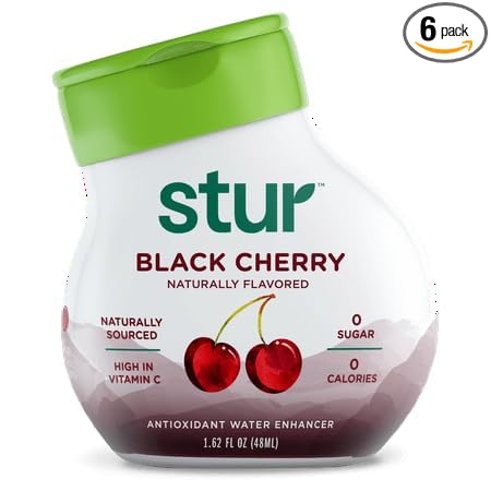 S.tur Cherry Blackberry Liquid Water Enhancer 1.62 oz (Pack of 6)