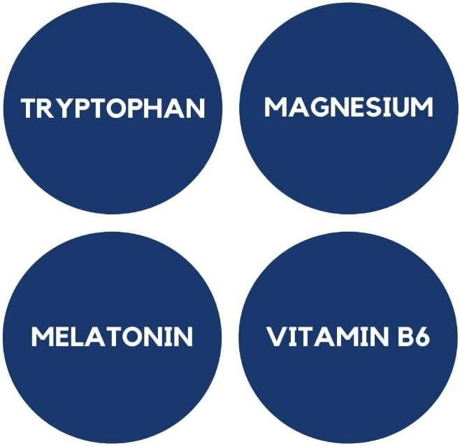 Ana María Lajusticia Tryptophan Supplement Pack – Tryptophan with Magnesium Melatonin and Vitamin B6 &amp Tryptophan with Magnesium and Vitamin B6 |