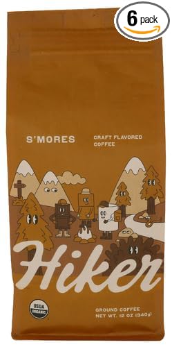 Hiker Coffee Ground S'mores 12 oz (Pack of 6)