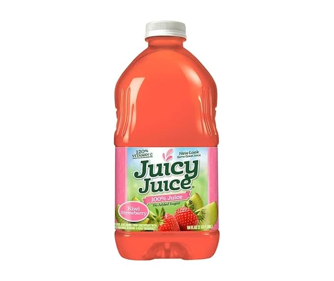 Juicy Juice Kiwi Strawberry 100% Juice Two 64 Fl Ounce Bottles No Sugar Added Drink Vitamin C 2 Pack by ZIUU