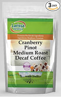Cranberry Pinot Medium Roast Decaf Coffee (Gourmet Naturally Flavored Whole Coffee Beans) (4 oz ZIN: 568552) - 3 Pack