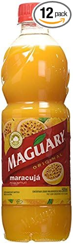 12 Pack - Maguary Passion Fruit Concentrate Juice 16.9 FL.Oz | Suco Concentrado de Maracujá 500ml