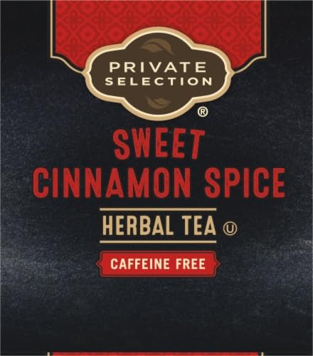Herbal Tea Private Selection Sweet Cinnamon Spice Caffeine Free 20 bags (Pack of 4)