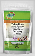 Zabaglione Strawberry Tanzania Peaberry Coffee (Gourmet Naturally Flavored Whole Coffee Beans) (8 oz ZIN: 559581)