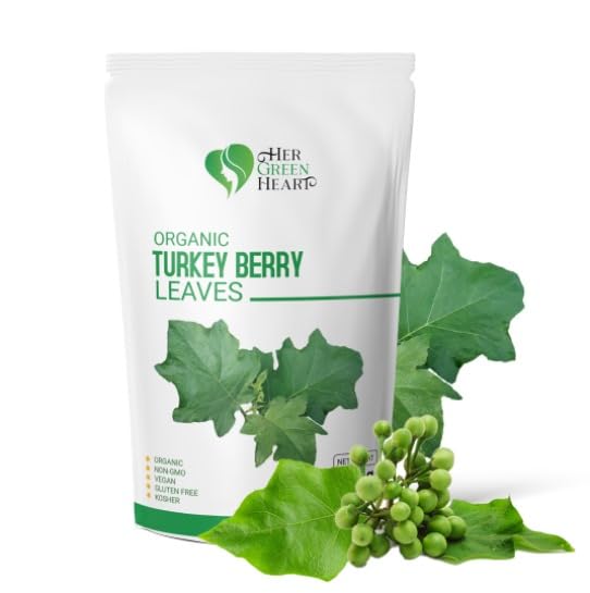 Turkey Berry Leaves - 100% Pure Dried Organic Leaves for Cooking Herbal Use and Natural Recipes