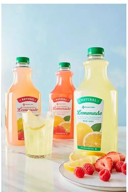 Strawberry Lemonade| 52 fl. oz. 4 pk | Sweet and Tangy Refreshment for Parties Gatherings and Everyday Enjoyment